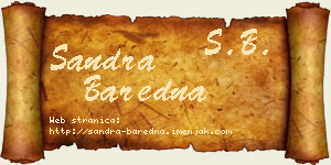 Sandra Baredna vizit kartica